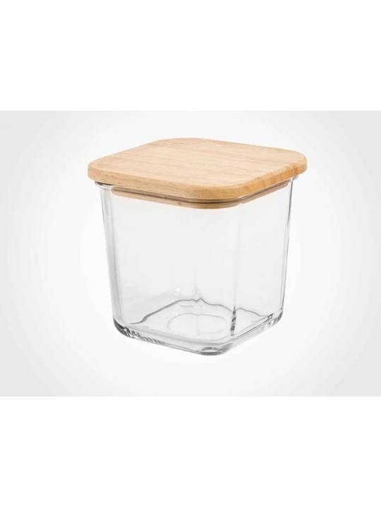 Մթերքի տարաներ LIMON 218959 GLASSES W/LID WOOD 860ML (907964) 
