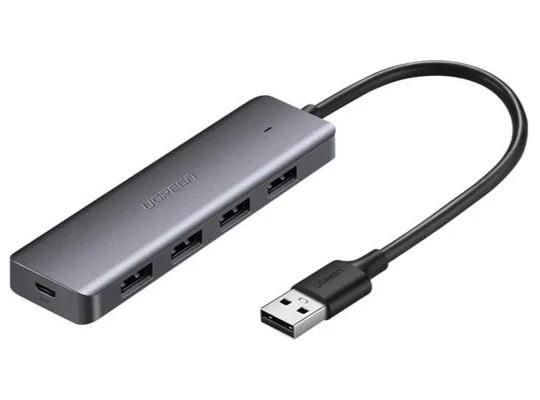 Usb-հանգույց UGREEN 4 Port USB 3.0 + 1 Type-C  (GR) (50985)