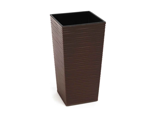 Flower pot LAMELA LA591-83 DONICA FINEZJA 400x400 MOKKA 