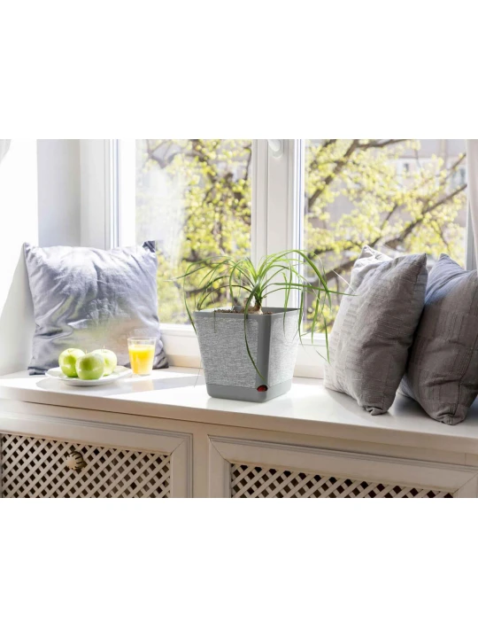 Цветочный горшок LAMELA LA016-04 DONICA KORA TEXTIL 300x300 GREY 