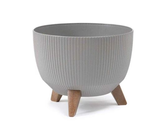 Flower pot LAMELA LA967-27 MISA ROMA JUMPER ECO WOOD 470 GREY 