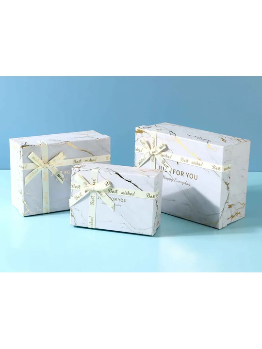 Gift boxes XIMI 6936706477775 GOLDEN MARBLE L (477775)