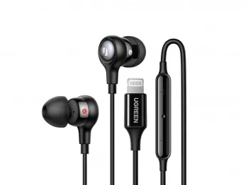 Ականջակալ UGREEN Wired Earphones with Lightning (BK) (30631)