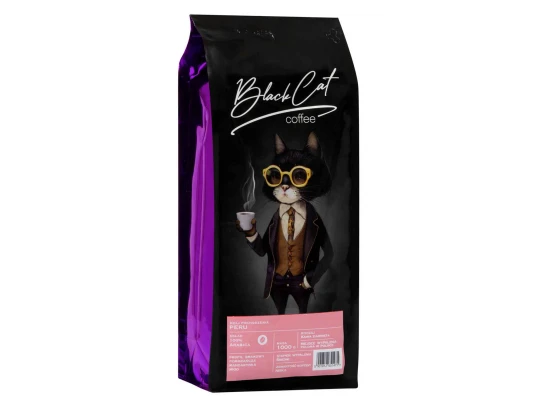 Кофейные зерна BLACK CAT PERU 100% ARABICA (1000g)