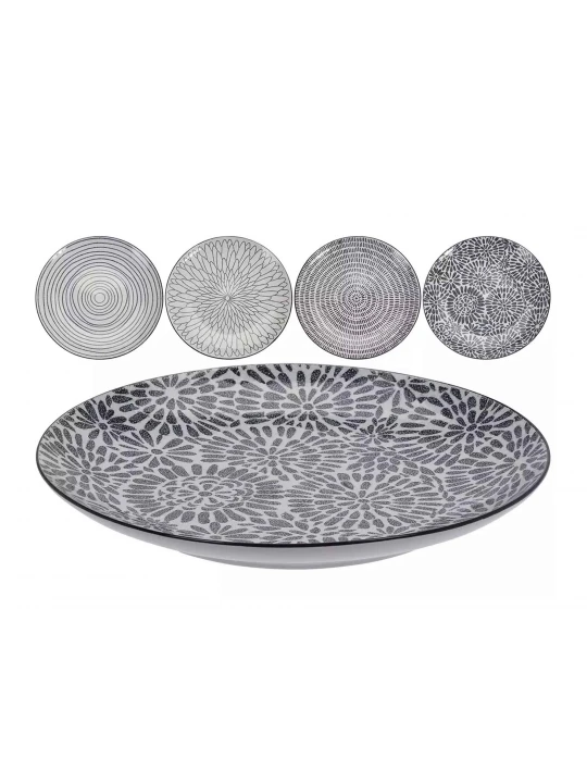 Ափսե KOOPMAN STONEWARE 4ASS DESIGN (880557) (Q79000060)