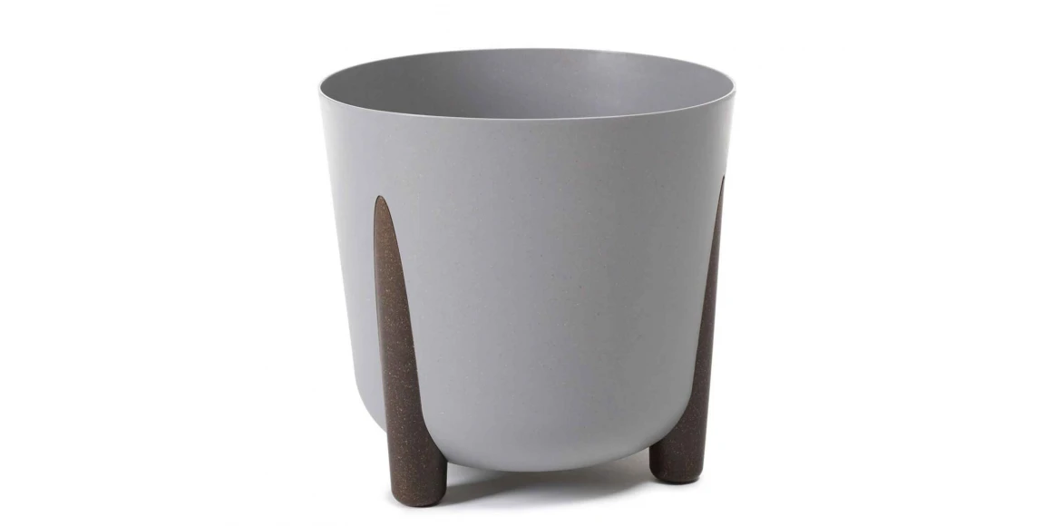 Цветочный горшок LAMELA LA212-27 FRIDA ROUND ECO WOOD 180 GRAY 