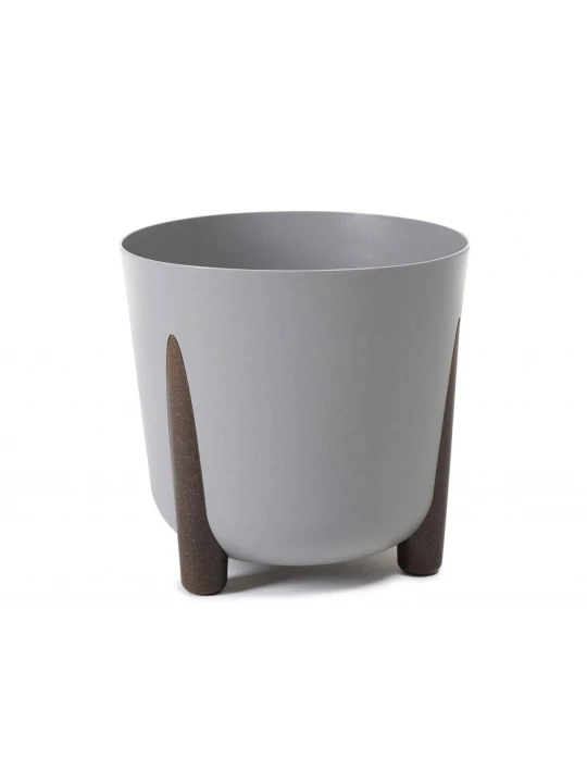 Цветочный горшок LAMELA LA212-27 FRIDA ROUND ECO WOOD 180 GRAY 