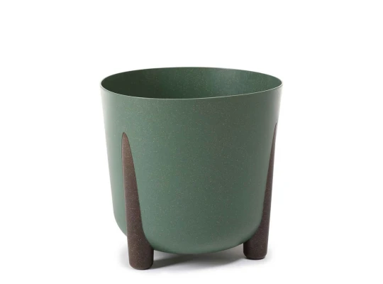 Flower pot LAMELA LA247-42 FRIDA ROUND ECO WOOD 340 FOREST GREEN 