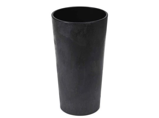 Flower pot LAMELA LA549-71 LILIA ECO CONCRETE EFFECT 400 BLACK 