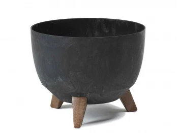 Цветочный горшок LAMELA LA881-71 MISA ROMA CONCRETE 400 BLACK 