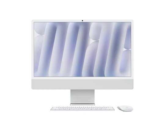 Моноблоки APPLE iMac 24 Retina 4.5K (Apple M4) 24GB 512GB (Silver) (A3137) (MCR24RU/A)
