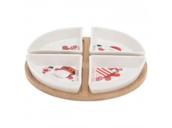 Тарелка KOOPMAN 278000430 SERVING SET CHRISTMAS 5PCS (039864)