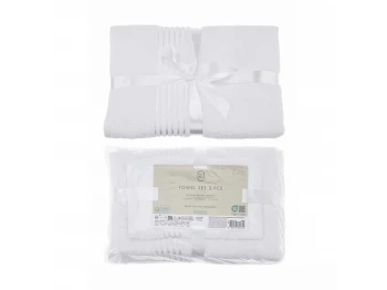Towel set KOOPMAN 3 SIZES WHITE (HD1001240)