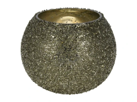 Подсвечник KOOPMAN BEADED VOTIVE 11X8CM GREEN (134477) (A68121330)