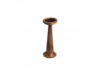 Candlestick KOOPMAN CANDLE HOLDER MANGO NATURAL (615129) (A93000300)