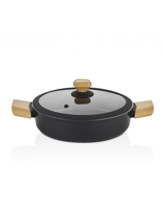 Кастрюли FALEZ ARS3010 AURIS CRYSTAL WOOD HANDLE 28CM SAUCEPAN 