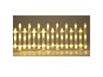 Новогодные декоративные аксессуары KOOPMAN FENCE LIGHT SET OF 8PCS WW (098519) (AVX000020)