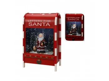 Ամանորյա դեկորատիվ առարկաներ KOOPMAN MAIL BOX WITH LED SNOW MUSIC (639255) (XX8324150)