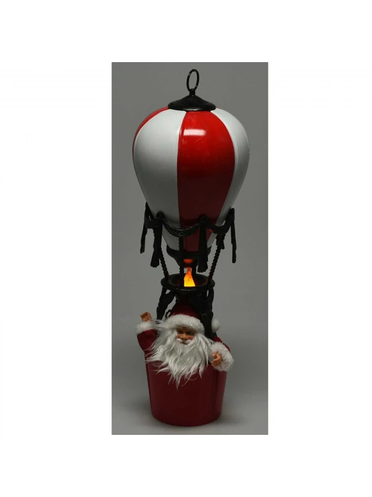 Ամանորյա դեկորատիվ առարկաներ KOOPMAN SANTA BALLOON WITH LED 40CM RE (224680) (ASK003130) 