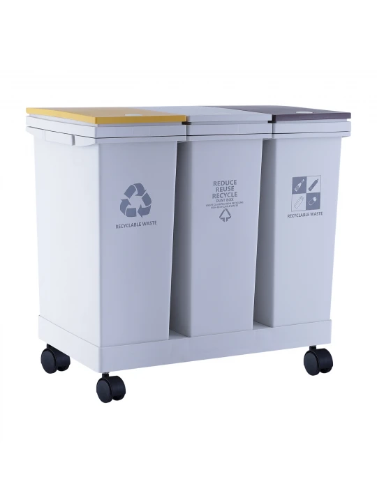 Աղբաման XIMI PRESS-TYPE THREE-CYLINDER GARBAGE CAN WITH PULLEY (60L) 