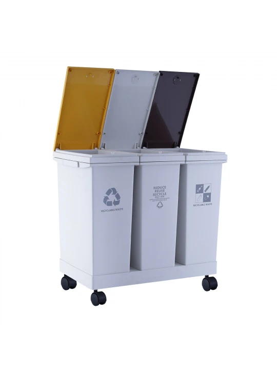 Աղբաման XIMI PRESS-TYPE THREE-CYLINDER GARBAGE CAN WITH PULLEY (60L) 