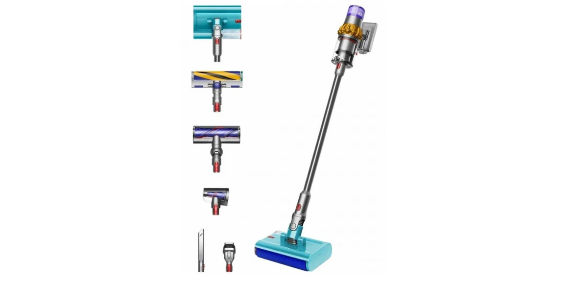 Vacuum cleaner wireless DYSON SV47 V15s DETECT SUBMARINE YELLOW/NICKEL 