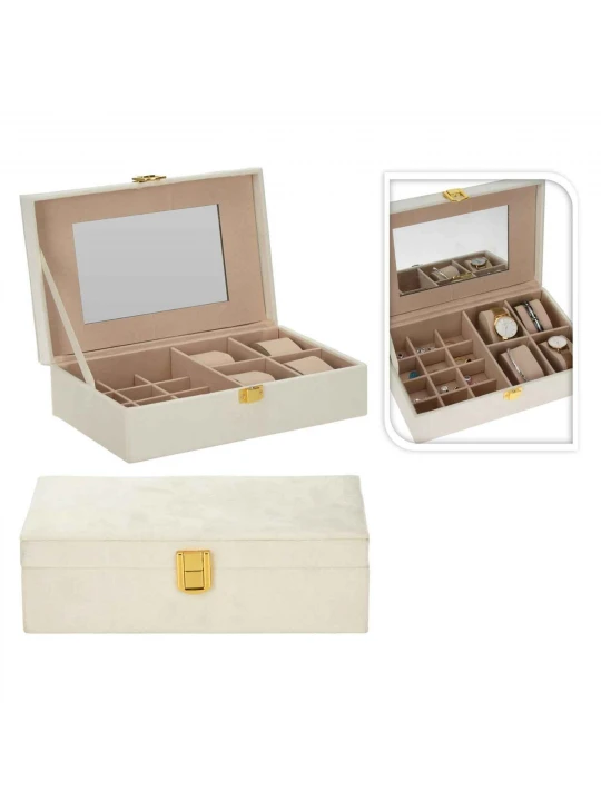 Декоративные акссесуары KOOPMAN 250X160X70MM JEWELRY BOX WHITE (HZ1810070)