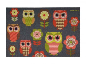 Коврик VORTEX 24214 40X60CM SAMBA OWLS & FLOWERS 