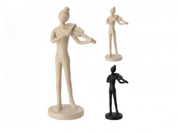 Դեկորատիվ առարկաներ KOOPMAN LADY WITH VIOLIN 14X10X30CM (095005150)