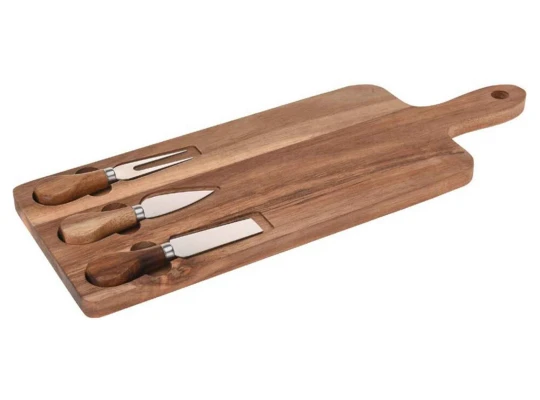 Chopping board KOOPMAN 101001700 CHEESE BOARD 3 CHEESE KNIVES (404030) 