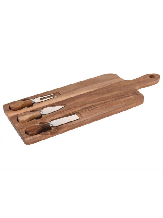 Chopping board KOOPMAN 101001700 CHEESE BOARD 3 CHEESE KNIVES (404030) 