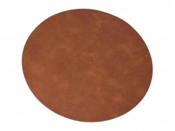 Сервировочная салфетка KOOPMAN HZ1952230 PLACEMATE PU ROUND BROWN 38CM (129220) 