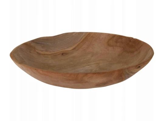 Bowl KOOPMAN J11302190 SERVING BOWL ROUND TEAK ROOT WOOD 40CM (821882) 