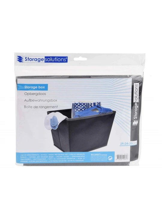 Box and baskets KOOPMAN CP8500280 STORAGE BOX 29x24x20CM GREY (104813) 