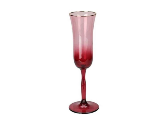 Стакан KOOPMAN 046100360 CHAMPAGNE GLASS RED 175ML (6710)