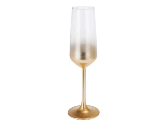 Стакан KOOPMAN 046100450 CHAMPAGNE GLASS YELLOW 195ML (7373)