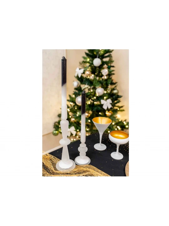 Стакан KOOPMAN 046100570 COCKTAIL GLASS COUPE WHITE/GOLD (8223)