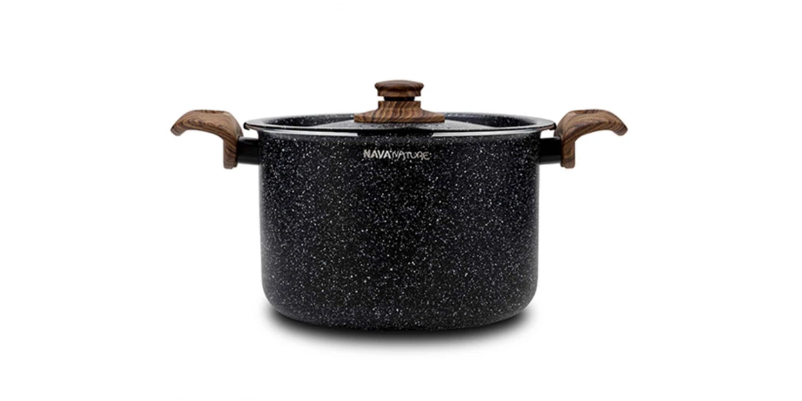 Кастрюли NAVA 10-144-125 STONE NATURE WITH STRAINER LID 22CM 
