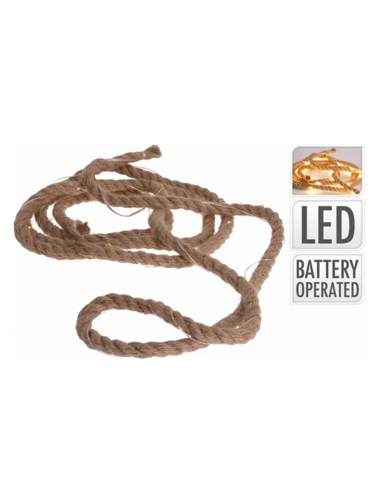 Новогодные декоративные аксессуары KOOPMAN ROPE 3MTR 30 WARM WHITE LED (AXS501080)