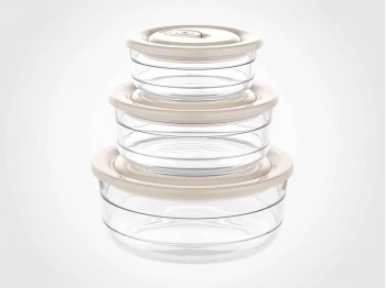 Пищевые контайнеры LIMON 123000 GLASS W/DATE SET 3PC(900439) 