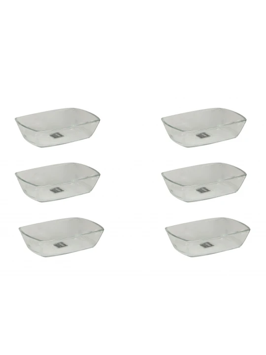 Bowl LIMON 222400 GLASSES RECTAN. SET 6PC (908404) 