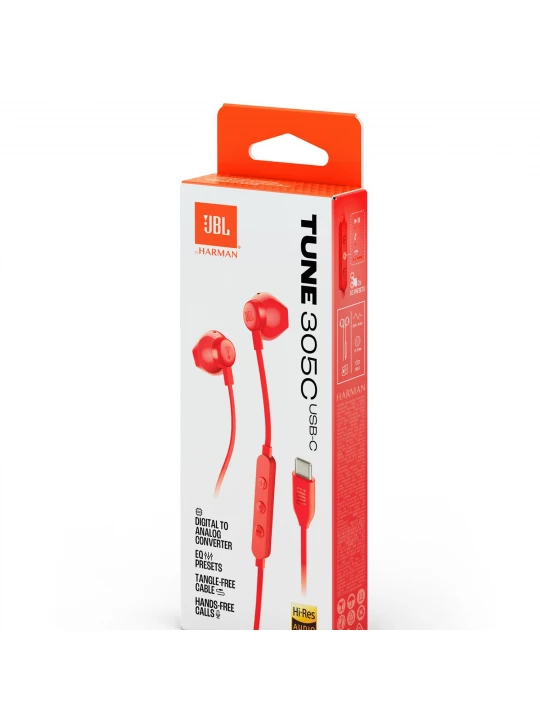 Ականջակալ JBL Tune 305C (RD) 