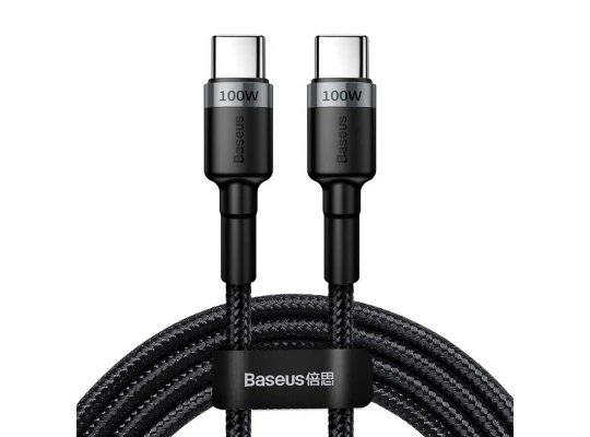 Cable BASEUS Cafule PD 2.0 100W Type-C to Type-C 2M (GR/BK) (CATKLF-ALG1)