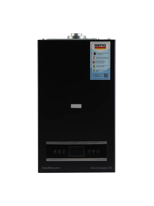 Газовый котел BERG DUO COMPACT 24 BLACK WITHOUT FLUE PIPE 