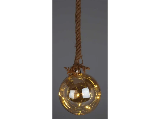 N/y decorate objects KOOPMAN BALL HANG DECO WITH LED 12CM (219716) (AAB200040)