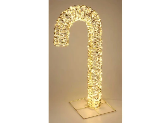 N/y decorate objects KOOPMAN CANDY CANE 75CM LED GOLD (066426) (AMZ112300)