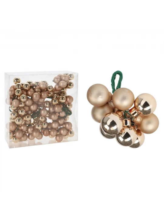 N/y decorate objects KOOPMAN XMAS BALL 20MM ON WIRE GOLD (758413) (ARB100000)