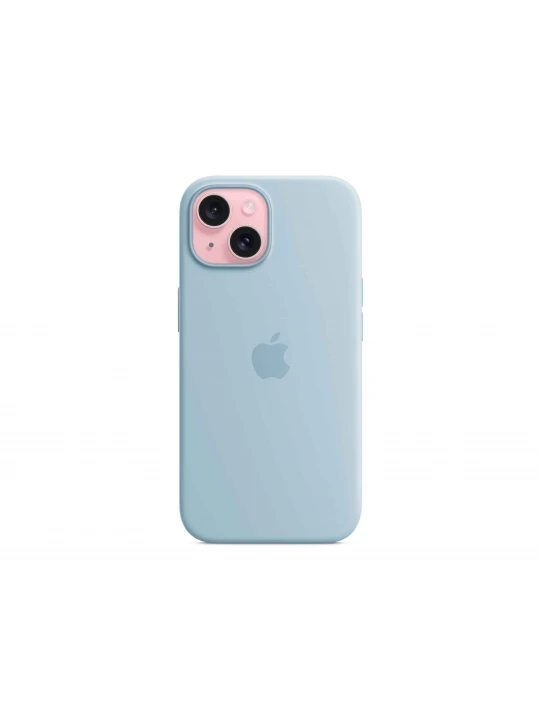 Cover for smartphone APPLE iPhone 15 Silicone Case With MagSafe (Light Blue) (MWND3ZM/A)