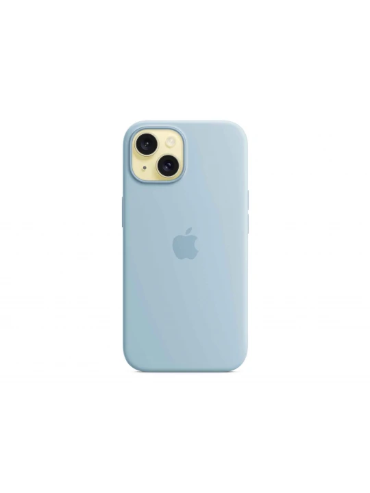 Cover for smartphone APPLE iPhone 15 Silicone Case With MagSafe (Light Blue) (MWND3ZM/A)