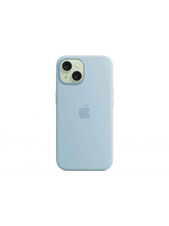 Cover for smartphone APPLE iPhone 15 Silicone Case With MagSafe (Light Blue) (MWND3ZM/A)